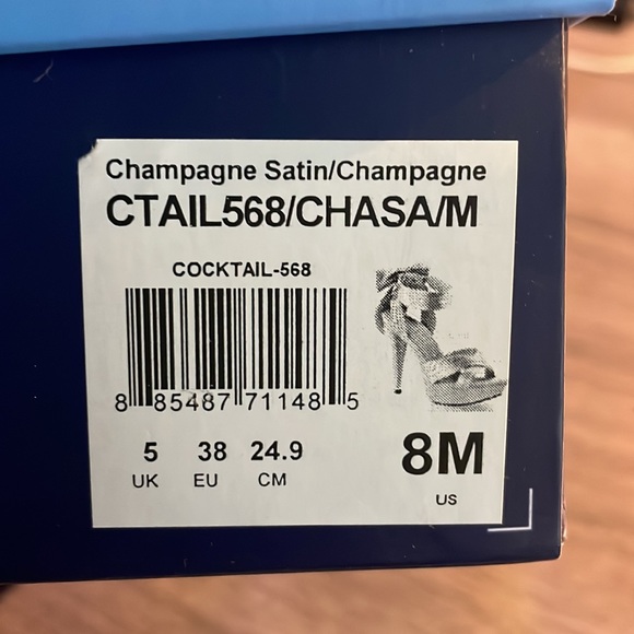 Fabulicious Nude Satin heels by Glamfit - Picture 5 of 5